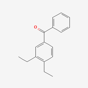 molecular formula C17H18O B8329023 3,4-Diethylbenzophenone 