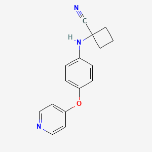1-(4-(Pyridin-4-yloxy)phenylamino)-cyclobutanecarbonitrile
