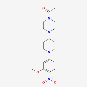 1-Acetyl-4-{1-[3-(methyloxy)-4-nitrophenyl]-4-piperidinyl}piperazine