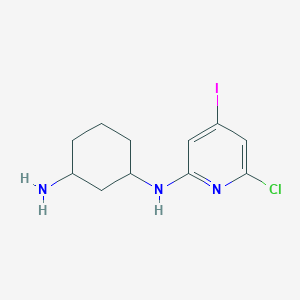 molecular formula C11H15ClIN3 B8329132 N1-(6-chloro-4-iodopyridin-2-yl)cyclohexane-1,3-diamine 