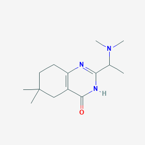 2-[1-(Dimethylamino)ethyl]-6,6-dimethyl-5,6,7,8-tetrahydroquinazolin-4-ol