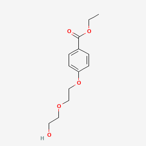 molecular formula C13H18O5 B8329167 Ethyl 4-(2-(2-hydroxyethoxy)-ethoxy)benzoate 