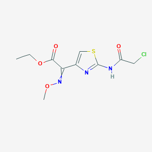 Ethyl alpha-methoxyimino-alpha-[2-(chloroacetamido)thiazol-4-yl]acetate