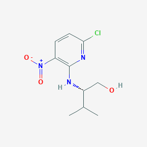 molecular formula C10H14ClN3O3 B8329219 (S)-2-(6-Chloro-3-nitropyridin-2-ylamino)-3-methylbutan-1-ol 