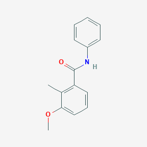 molecular formula C15H15NO2 B8329252 3-methoxy-2-methyl-N-phenylbenzamide 