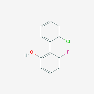 molecular formula C12H8ClFO B8329273 2'-Chloro-6-fluorobiphenyl-2-ol 