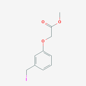 molecular formula C10H11IO3 B8329285 (3-Iodomethyl-phenoxy)-acetic acid methyl ester 