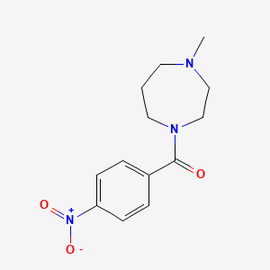molecular formula C13H17N3O3 B8329288 1-Methyl-4-(4-nitrobenzoyl)[1,4]diazepane 