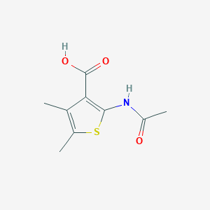 molecular formula C9H11NO3S B083293 2-乙酰氨基-4,5-二甲基噻吩-3-羧酸 CAS No. 13130-40-0