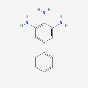 molecular formula C12H13N3 B8329308 Biphenyl-3,4,5-triamine 
