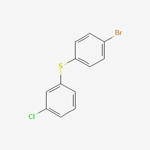 molecular formula C12H8BrClS B8329328 1-Bromo-4-(3-chlorophenylsulfanyl)-benzene CAS No. 6842-75-7
