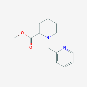 molecular formula C13H18N2O2 B8329336 1-Pyridin-2-ylmethyl-piperidine-2-carboxylic acid methyl ester 