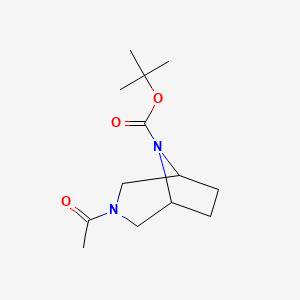 3-Acetyl-3,8-diaza-bicyclo[3.2.1]octane-8-carboxylic acid tert-butyl ester