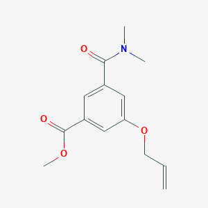 5-allyloxy-N,N-dimethyl-isophthalamic acid methyl ester