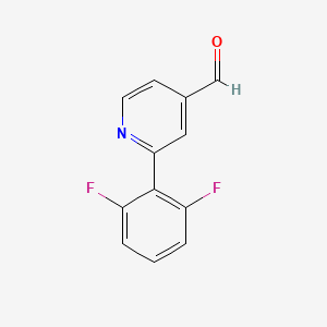 molecular formula C12H7F2NO B8329495 2-(2,6-Difluoro-phenyl)-pyridine-4-carbaldehyde 