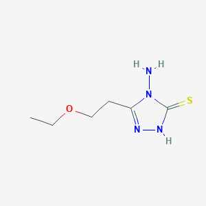 4-amino-5-(2-ethoxyethyl)-4H-1,2,4-triazole-3-thiol