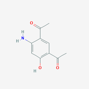 molecular formula C10H11NO3 B8329517 1-(5-Acetyl-4-amino-2-hydroxyphenyl)ethanone CAS No. 79324-45-1
