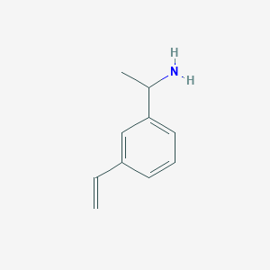 molecular formula C10H13N B8329532 1-(3-Ethenylphenyl)ethanamine 