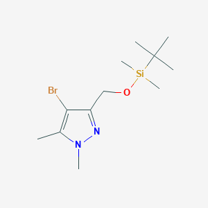 4-Bromo-3-(((tert-butyldimethylsilyl)oxy)methyl)-1,5-dimethyl-1H-pyrazole