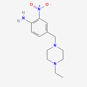 4-(4-Ethyl-piperazin-1-ylmethyl)-2-nitro-phenylamine