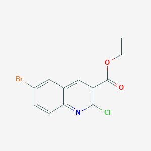 6-Bromo-2-chloroquinoline-3-carboxylic acid ethyl ester