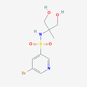 molecular formula C9H13BrN2O4S B8329775 5-Bromo-N-[2-hydroxy-1-(hydroxymethyl)-1-methylethyl]-3-pyridinesulfonamide CAS No. 911111-81-4