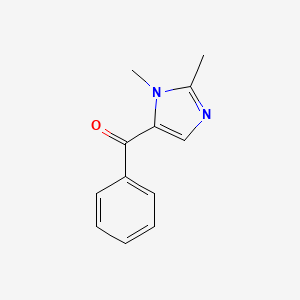 molecular formula C12H12N2O B8329837 (1,2-dimethyl-1H-imidazol-5-yl)(phenyl)methanone 