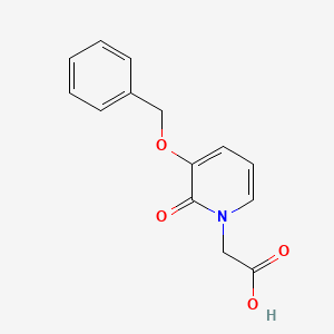 molecular formula C14H13NO4 B8329852 2-Oxo-3-(benzyloxy)pyridine-1(2H)-acetic acid 