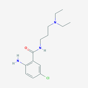 molecular formula C14H22ClN3O B8329880 2-Amino-5-chloro-N-[3-(diethylamino)propyl]benzamide 
