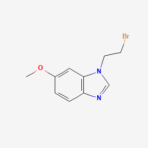 molecular formula C10H11BrN2O B8329890 1-(2-Bromoethyl)-6-methoxy-1H-benzo[d]imidazole 