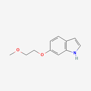 molecular formula C11H13NO2 B8329910 6-(2-methoxyethoxy)-1H-indole 