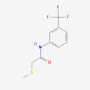 molecular formula C10H10F3NOS B8329927 2-(methylthio)-N-(3-trifluoromethylphenyl)acetamide 