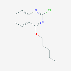 molecular formula C13H15ClN2O B8329932 2-Chloro-4-pentyloxyquinazoline 