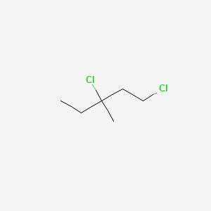 molecular formula C6H12Cl2 B8329939 1,3-Dichloro-3-methylpentane 