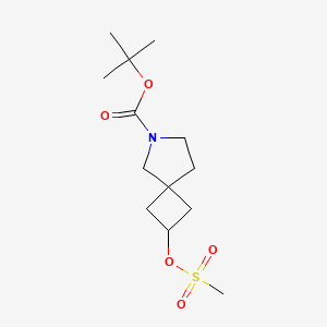 tert-Butyl 2-[(methylsulfonyl)oxy]-6-azaspiro[3.4]octane-6-carboxylate