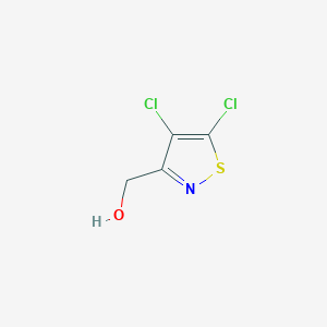 molecular formula C4H3Cl2NOS B8329961 3-Hydroxymethyl-4,5-dichloroisothiazole 