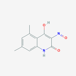 molecular formula C11H10N2O3 B8329973 5,7-Dimethylquinoline-2,3,4-trione-3-oxime 