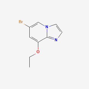 molecular formula C9H9BrN2O B8330005 6-Bromo-8-ethoxyimidazo[1,2-a]pyridine 
