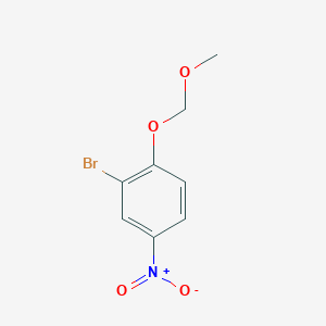 molecular formula C8H8BrNO4 B8330009 2-Bromo-1-methoxymethoxy-4-nitrobenzene 