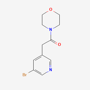 molecular formula C11H13BrN2O2 B8330011 4-[(5-Bromopyridin-3-yl)acetyl]morpholine 