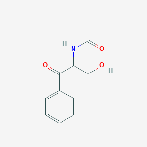 N-[1-(hydroxymethyl)-2-oxo-2-phenylethyl]acetamide
