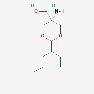 molecular formula C12H25NO3 B8330023 5-Amino-5-hydroxymethyl-2-(3-heptyl)-1,3-dioxane 