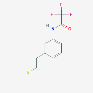 2,2,2-trifluoro-N-(3-(2-(methylthio)ethyl)phenyl)acetamide