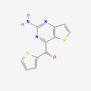 molecular formula C11H7N3OS2 B8330128 2-Aminothieno[3,2-d]pyrimidin-4-yl 2-thienylmethanone 