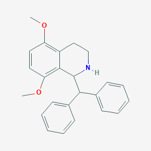 molecular formula C24H25NO2 B8330148 1-(Diphenyl-methyl)-5,8-dimethoxy-1,2,3,4-tetrahydroisoquinoline 
