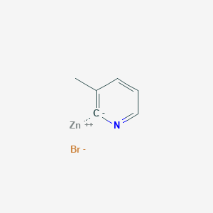 molecular formula C6H6BrNZn B8330152 (3-methylpyridin-2-yl)zinc(II) bromide 