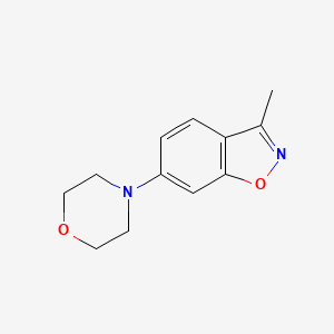 molecular formula C12H14N2O2 B8330169 3-Methyl-6-(4-morpholinyl)-1,2-benzisoxazole 
