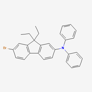 molecular formula C29H26BrN B8330170 9,9-diethyl-N,N-diphenyl-7-bromo-2-fluoreneamine 