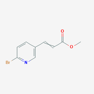 molecular formula C9H8BrNO2 B8330197 3-(6-Bromopyridin-3-yl)acrylic acid methyl ester 