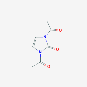 molecular formula C7H8N2O3 B8330205 1,3-Diacetyl-4-imidazolin-2-one 
